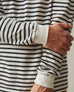 Men's Standard Crew Long Sleeve Tee - Navy Stripe